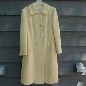 Vintage Cream Katzman Regency Cashmere Coat